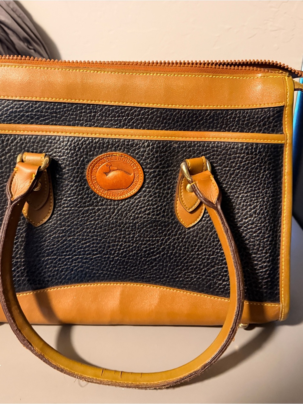 Vintage Dooney & Burke Leather Tote